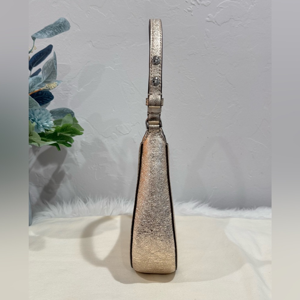 NWT✨Tory Burch Emerson Metallic Champagne Shoulder Bag - Picture 6 of 17